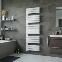 Agadon Panio Up Designer Panel Towel Radiator in White | Size: 745mm x 500mm