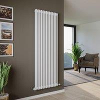 Agadon Kylo 2 Column Radiator in White | Size: 600mm x 1190mm