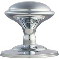 Loops Round Victorian Centre Door Knob Polished Chrome 85mm Rose Outdoor Handle