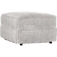 Furnishings For Less UK Luxor Delta Ferguson Soft Jumbo Cord Footstool in Cream