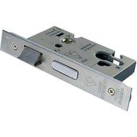 Loops Euro Profile BS Double Cylinder Sashlock 64mm Depth Satin Stainless Steel in Metallics