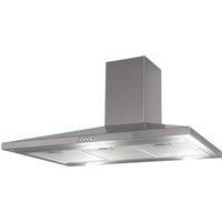 SIA 90cm Stainless Steel Pyramid Chimney Cooker Hood Kitchen Extractor Fan - CHL90SS in Silver