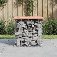 Berkfield Home Garden Bench Gabion Design 43x44x42 cm Solid Wood Douglas in Brown | Size: 43 x 44 x 42 cm
