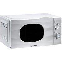 Daewoo 20 Litre Microwave Free Standing 700W Wave Pattern White KOR6L77 in Off-White