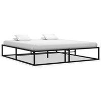 Berkfield Home Bed Frame Black Metal 160x200 cm