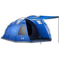 Trail Outdoor Leisure 5 Man Tent Festival Family Camping Waterproof 3000mm Dark Bedroom Living Area in Blue