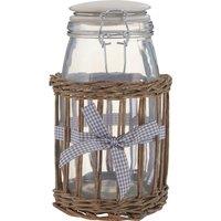 Orsina Durable Multipurpose Storage Jar - 1500ml, Versatile Stylish Jar With Lid For Counter, Airtight Storage Jars in Grey