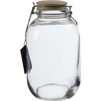 Orsina Durable Large Storage Jar, Stylish Glass Jar With Lid For Kitchen Counter, Versatile Airtight Storage Jar in Clear