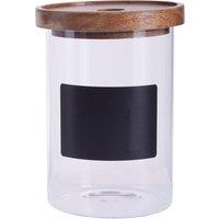 Orsina Stylish Multipurpose Chalkboard 950ml Storage Jar, Durable Jar With Lid For Counter, Airtight Storage Jars in Clear