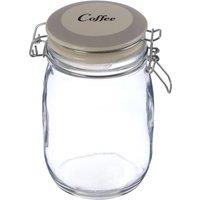 Orsina Durable Coffee Storage Jar, Stylish Glass Jar With Lid For Kitchen Counter, Versatile Airtight Storage Jar in Clear