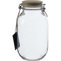 Orsina Stylish Medium Storage Jar, Durable Glass Jar With Lid For Kitchen Counter, Versatile Airtight Storage Jar in Clear