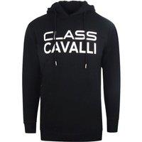 Cavalli Class Men's Reverse Logo Black Hoodie | Size: 2XL