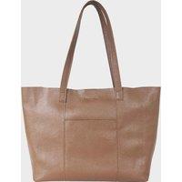'MAISIE' Real Pebble Grain Leather Unlined Shopper Tote Bag