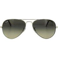 Ray-Ban Aviator Silver Grey Gradient Aviator 3025 Sunglasses