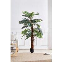 Living and Home 200Cm H Decorative Plant Artificial Cycas Palm in Planter in Green