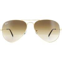 Ray-Ban Aviator Gold Brown Gradient Aviator 3025 Sunglasses