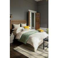 CHRISTY 400TC Luxury Cotton Sateen Plain Dye Duvet Cover Sets in Ivory | Size: King