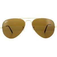 Ray-Ban Aviator Gold Brown Sunglasses