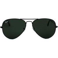 Ray-Ban Aviator Black Green Aviator 3025 Sunglasses