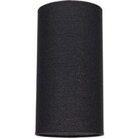 Happy Homewares Contemporary & Stylish Linen Fabric Lamp Shade in Black | Size: 6 inches
