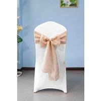 Neel Blue 10pcs Hessian Chair Sashes, 22cm x 280cm in Light Pink | Size: 22 cm x 280 cm