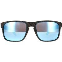 Oakley Men's Rectangle Woodgrain Prizm Deep Water Polarized Sunglasses in Brown