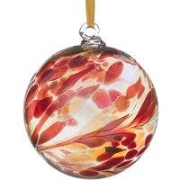 Sienna Glass Angel Orb Archangel Gabriel Copper in Burnt Orange