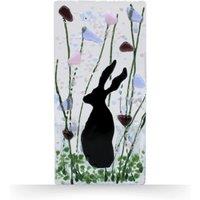 Sienna Glass Handmade Fused Glass - Tea Light Holder - Hare - Violet