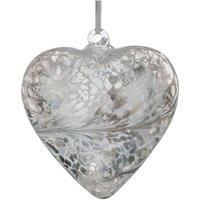 Sienna Glass 8cm Friendship Heart For Our Bridesmaid Pastel Silver