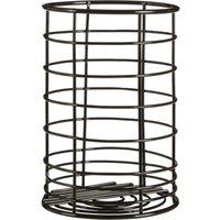 Orsina Sleek Black Nickel Finish Utensil Holder, Functional Utensil Holder, Secured Base Cooking Utensil Holder