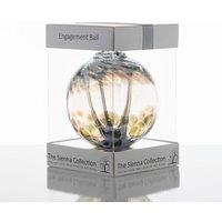 Sienna Glass Engagement Gift Spirit Ball White
