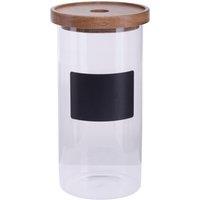 Orsina Durable Multipurpose Chalkboard 1300ml Storage Jar, Stylish Jar With Lid For Counter, Airtight Storage Jars in Clear
