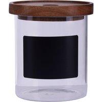 Orsina Durable Multipurpose Chalkboard 750ml Storage Jar, Stylish Jar With Lid For Counter, Airtight Storage Jars in Clear