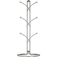 Orsina Chrome 6 Cup Mug Tree, Stylish Wire Stand With Polished Chrome Finish, Holds Up To 6 Mugs For Easy Access in Silver