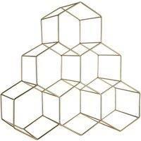 Orsina Contemporary 6 Bottle Green Finish Wine Rack, Modern Design Bottle Rack For Cupboard, Durable Wine Rack
