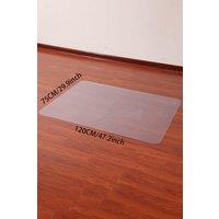 PVC Clear Non-Slip Office Chair Desk Mat Floor Carpet Floor Protector 120x75cm