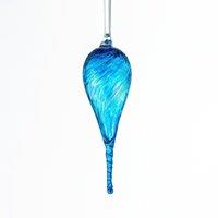Sienna Glass 16cm Friendship Droplet Pixie in Bright Blue