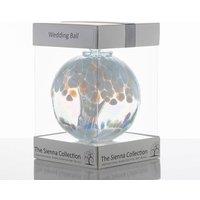 Sienna Glass Wedding Gift Spirit Ball White