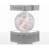 Sienna Glass Anniversary Gift Friendship Ball White