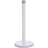 Orsina Practical Design White Marble Effect Kitchen Roll Holder, Stylish Kitchen Roll Holder, One Handed Use Holder