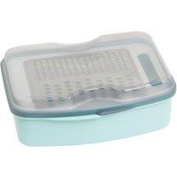 Orsina Versatile Grater With Container, Stainless Steel Grater For Cooking, Durable Cheese Grater With Container in Green