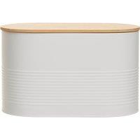 Orsina Durable Red Bread Bin, Stylish Design Bread Bin For Dining Table, Natural Bamboo Lid Bread Container