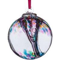 Sienna Glass 10cm Spirit Ball Get Well Soon Multicoloured Turquoise in Red