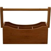 Orsina Bamboo Utensil Box in Brown