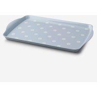 Zeal Melamine Dotty Tray Medium in Duck Egg Blue