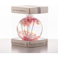 Sienna Glass Valentine's Day Gift 10cm Spirit Ball Pastel Pink