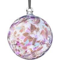 Sienna Glass 10cm Friendship Ball Happy 18th Birthday in Pale Pink