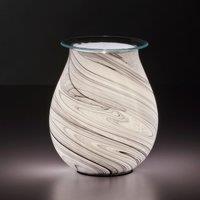Sienna Glass Wax Melt Warmer Black & White