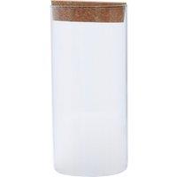 Orsina Large Glass Jar, nature friendly Glass with Airtight Cork Lid & Chalkboard Label, Perfect for Storing Spices in Clear