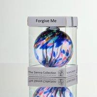 Sienna Glass 10cm Spirit Ball Forgive Me Multicoloured Blue